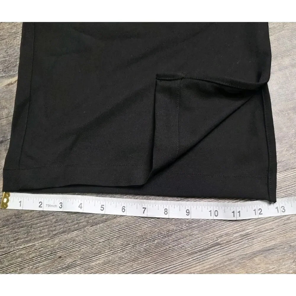 ZAFUL Pants Womens Size L Black Wide Leg Elastic Waist Side Pockets NWT - Picture 5 of 10